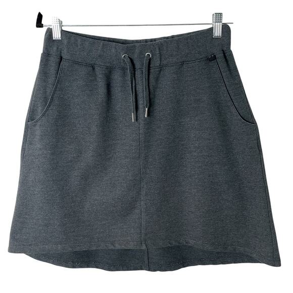 The Black Dog Womens Navigator Skirt S Gray Jersey Drawstring Pull On Loungewear - Picture 1 of 5
